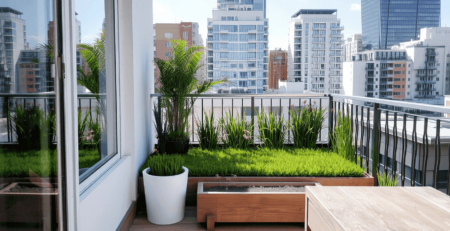 Best Natural green grass for balcony