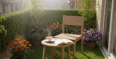 Natural Green Grass for Balcony in Delhi Winter