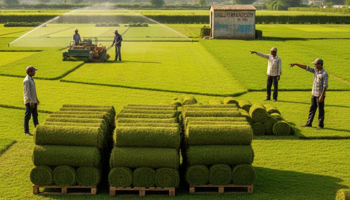 Natural green grass for garden in delhi