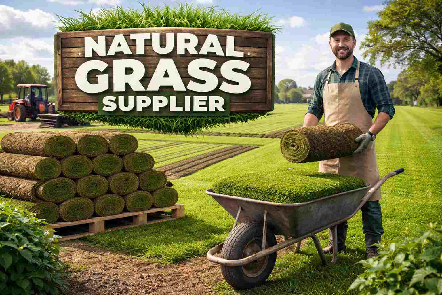 Natural lawn grass suppliers in india