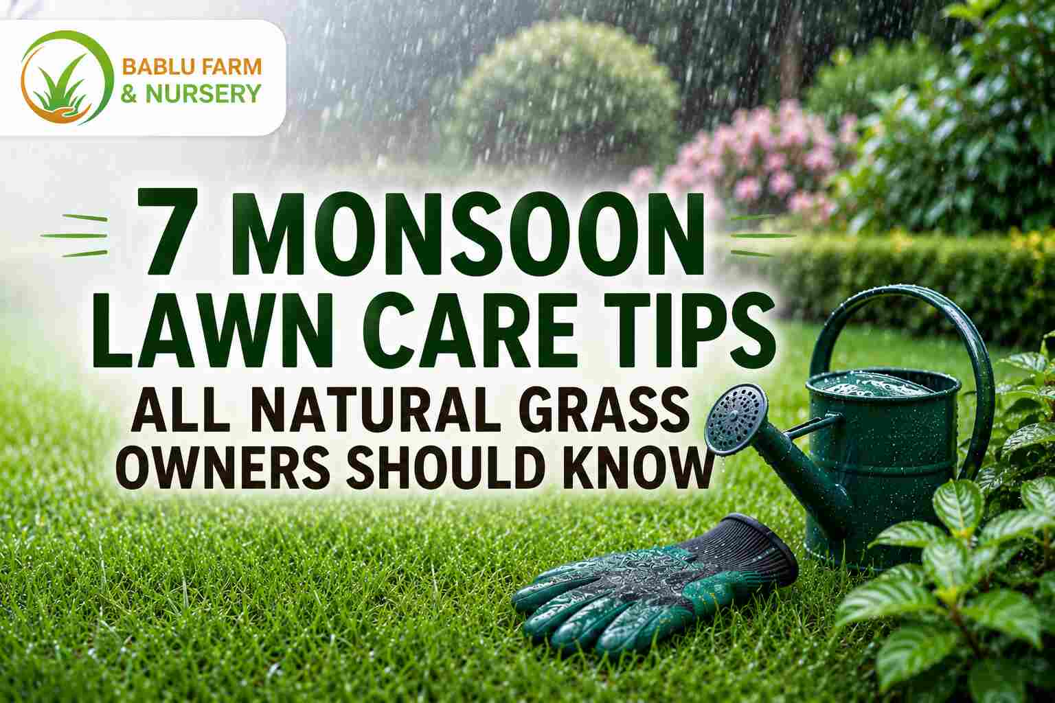 monsoon lawn care tips